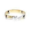 Złoty pierścionek z diamentem EY-204 0,04ct