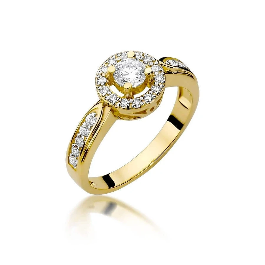 Złoty pierścionek z diamentem EY-363 0,51ct