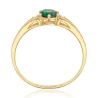 Gold Ring Zirconie Nur ein Smaragd | ergold