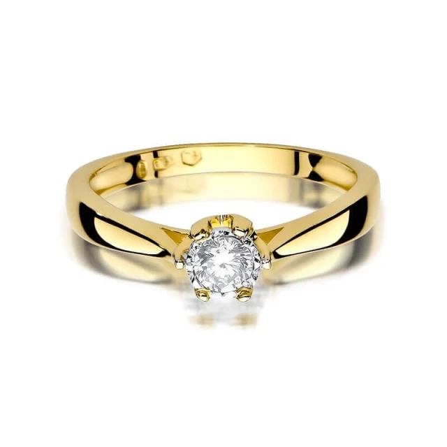 Gold Ring 585 mit Diamant Diamant Diamant 0.20ct