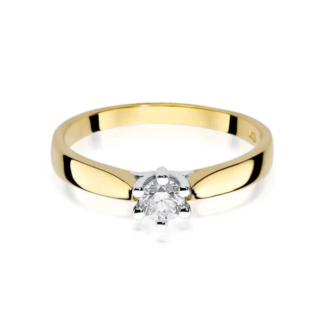 Gold Ring 585 mit Diamant Diamant Diamant 0.25ct