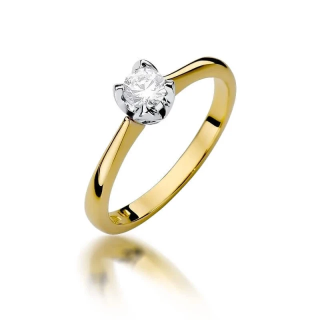 Gold Ring 585 mit Diamant Diamant Diamant 0.30ct