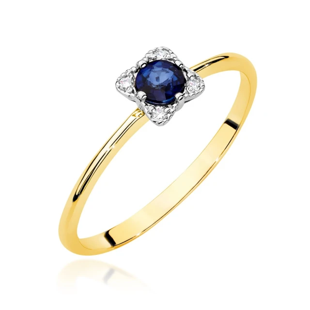 copy of Gold Ring 585 mit Diamant Diamant Diamant 0.10ct