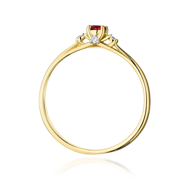 copy of Gold Ring 585 mit Diamant Diamant Diamant 0.10ct