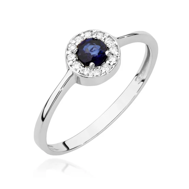 Gold Ring 585 mit Diamant Diamant Diamant 0.10ct
