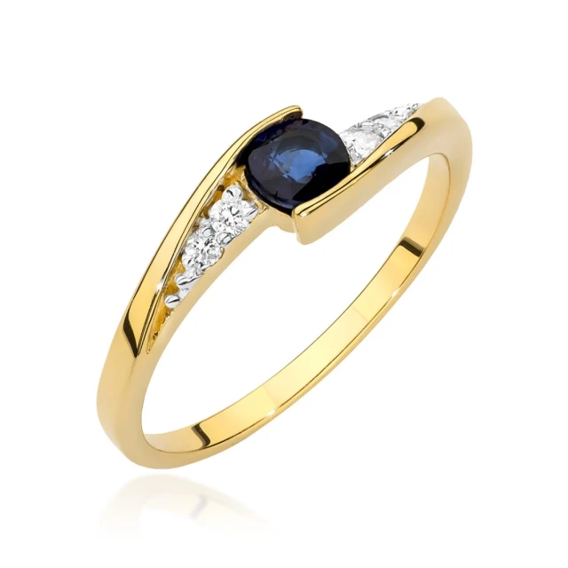 copy of Gold Ring 585 mit Diamant Diamant Diamant 0.10ct