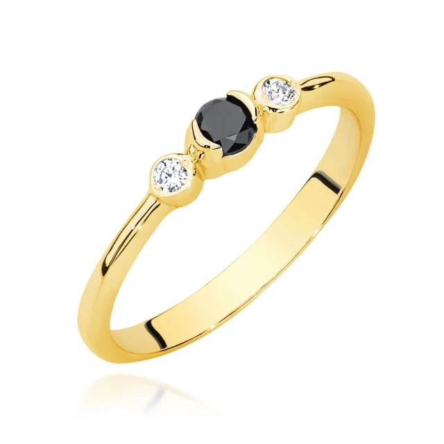 copy of Gold Ring 585 mit Diamant Diamant Diamant 0.10ct