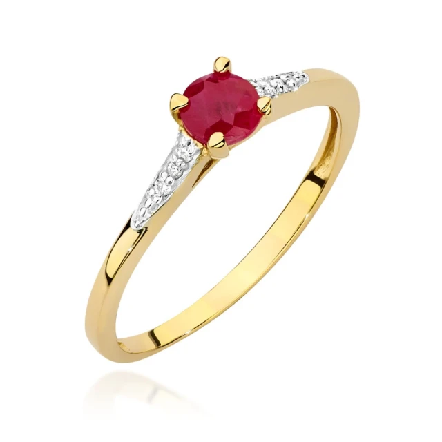 copy of Gold Ring 585 mit Diamant Diamant Diamant 0.10ct