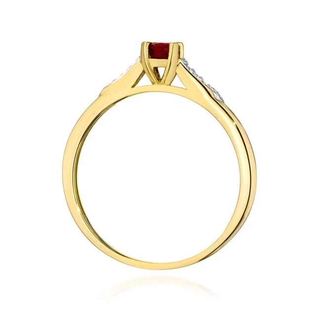 copy of Gold Ring 585 mit Diamant Diamant Diamant 0.10ct