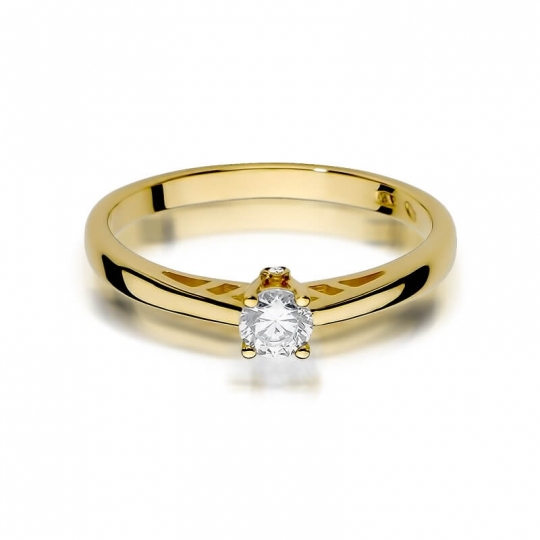 Złoty pierścionek z diamentem EY-394 0,24ct