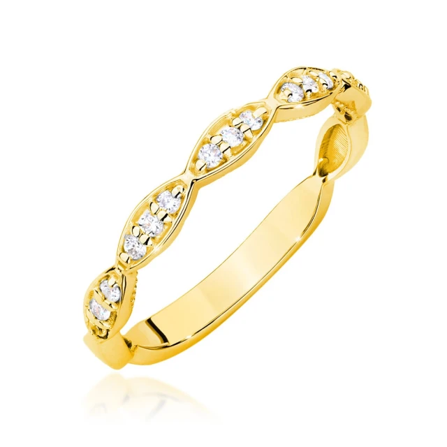 copy of Gold Ring 585 mit Diamant Diamant Diamant 0.10ct