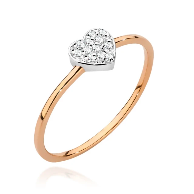 copy of Gold Ring 585 mit Diamant Diamant Diamant 0.10ct