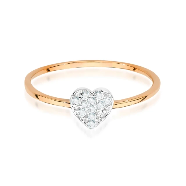 copy of Gold Ring 585 mit Diamant Diamant Diamant 0.10ct