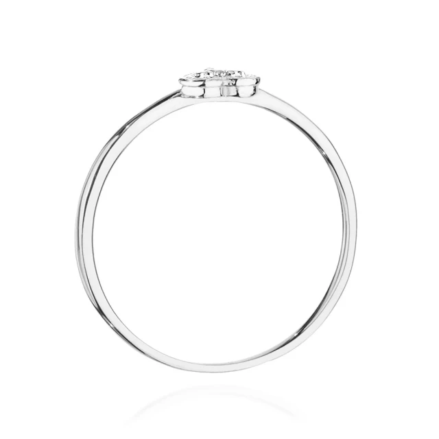 Gold Ring 585 mit Diamant Diamant Diamant 0.10ct