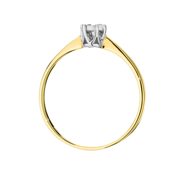 copy of Gold Ring 585 mit Diamant Diamant Diamant 0.10ct