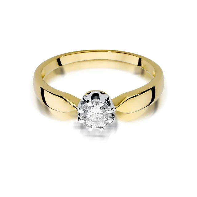 copy of Gold Ring 585 mit Diamant Diamant Diamant 0.10ct