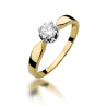 Złoty pierścionek z diamentem 0,50ct