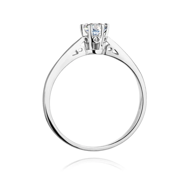 Pierścionek zaręczynowy diament białe złoto 1,00ct