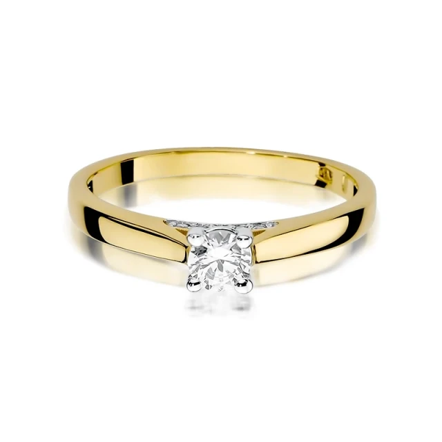 copy of Gold Ring 585 mit Diamant Diamant Diamant 0.10ct
