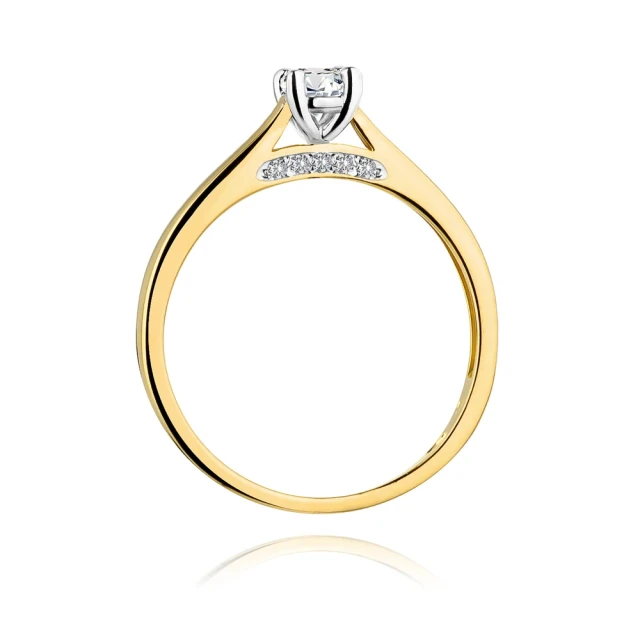 copy of Gold Ring 585 mit Diamant Diamant Diamant 0.10ct
