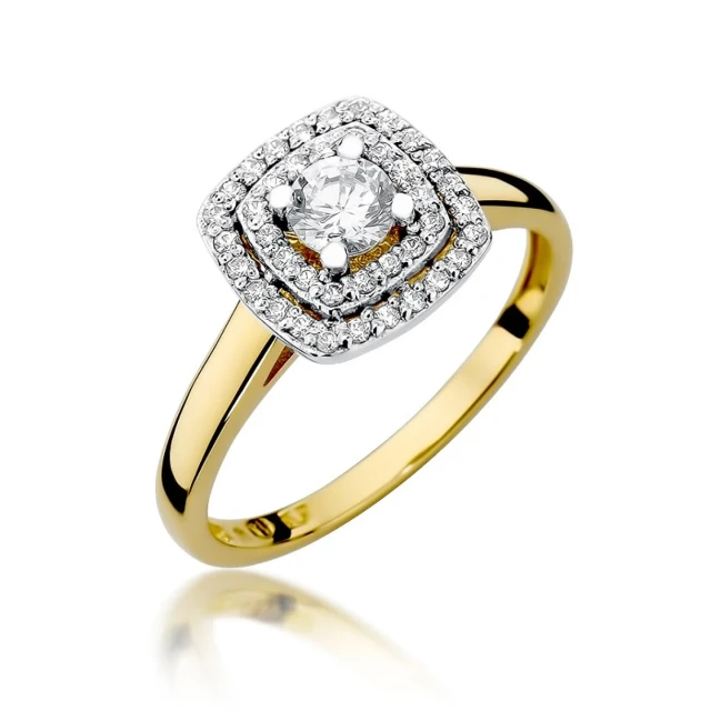 copy of Gold Ring 585 mit Diamant Diamant Diamant 0.10ct