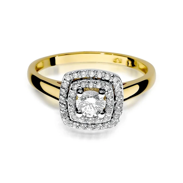 copy of Gold Ring 585 mit Diamant Diamant Diamant 0.10ct