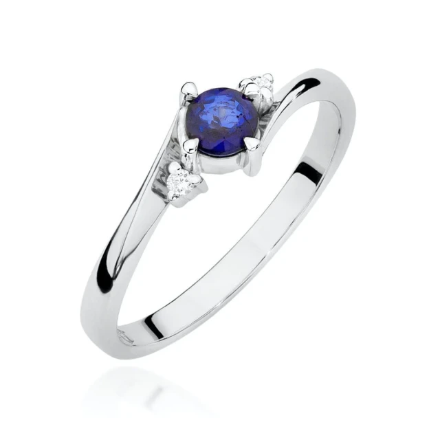 Gold Ring 585 mit Diamant Diamant Diamant 0.10ct
