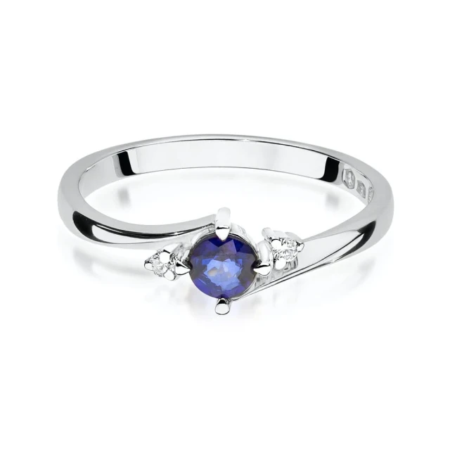 Gold Ring 585 mit Diamant Diamant Diamant 0.10ct