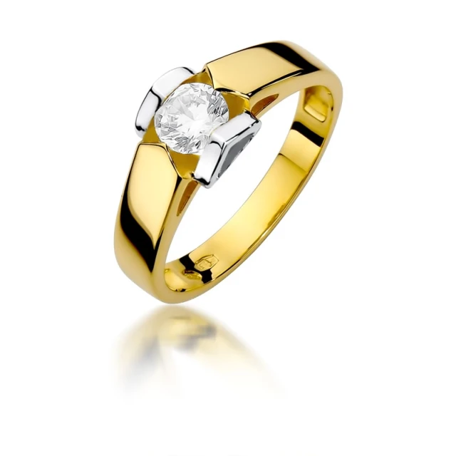 copy of Gold Ring 585 mit Diamant Diamant Diamant 0.10ct