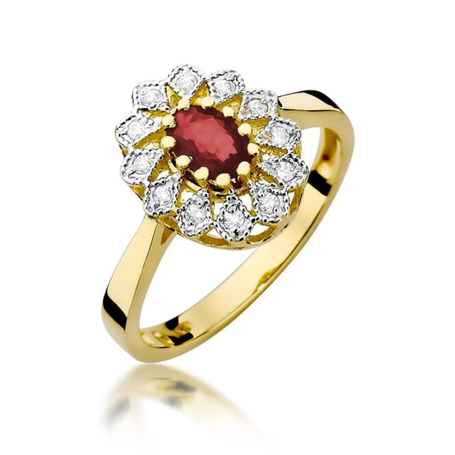 copy of Gold Ring 585 mit Diamant Diamant Diamant 0.10ct