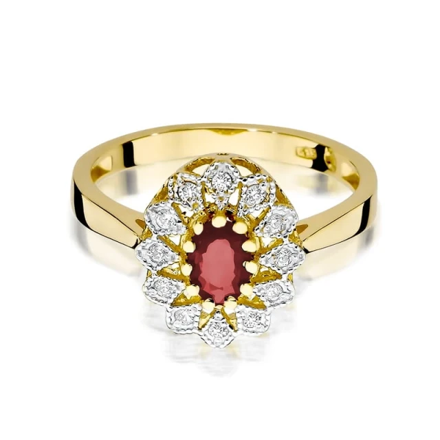 copy of Gold Ring 585 mit Diamant Diamant Diamant 0.10ct