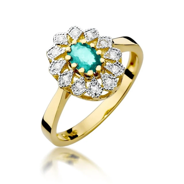 copy of Gold Ring 585 mit Diamant Diamant Diamant 0.10ct