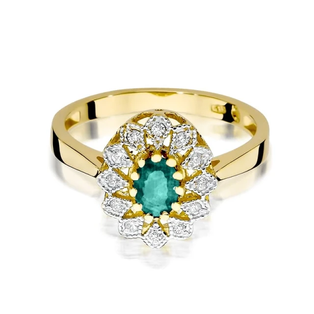 copy of Gold Ring 585 mit Diamant Diamant Diamant 0.10ct