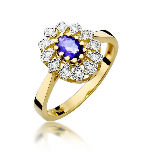 copy of Gold Ring 585 mit Diamant Diamant Diamant 0.10ct