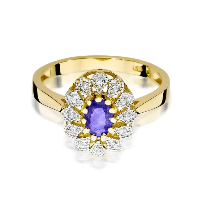 copy of Gold Ring 585 mit Diamant Diamant Diamant 0.10ct