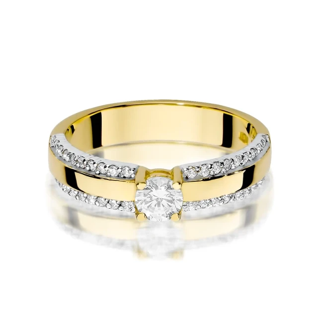 copy of Gold Ring 585 mit Diamant Diamant Diamant 0.10ct