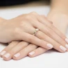 Złoty pierścionek z diamentami i brylant 0,45ct