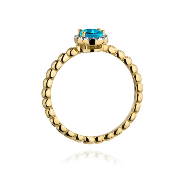 copy of Gold Ring 585 mit Diamant Diamant Diamant 0.10ct