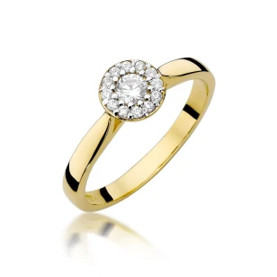 Gold Diamant Ring EY-45 0.10ct | ergold