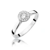 Złoty pierścionek z diamentami 0,22ct
