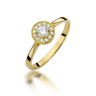 Gold Diamant Ring EY-45 0.10ct | ergold