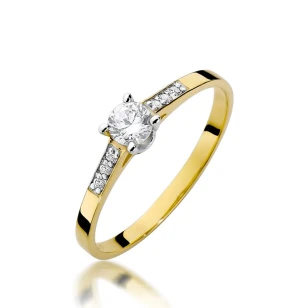 Gold Diamant Ring EY-45 0.10ct | ergold
