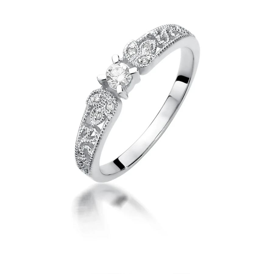 Gold Diamant Ring EY-45 0.10ct | ergold