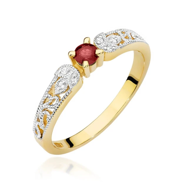 copy of Gold Ring 585 mit Diamant Diamant Diamant 0.10ct