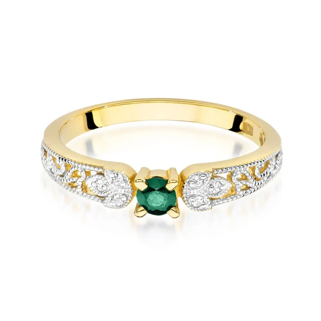 copy of Gold Ring 585 mit Diamant Diamant Diamant 0.10ct