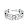 Złoty pierścionek 585 białe złoto brylanty 0,35ct