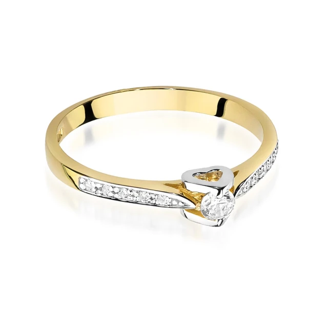 copy of Gold Ring 585 mit Diamant Diamant Diamant 0.10ct