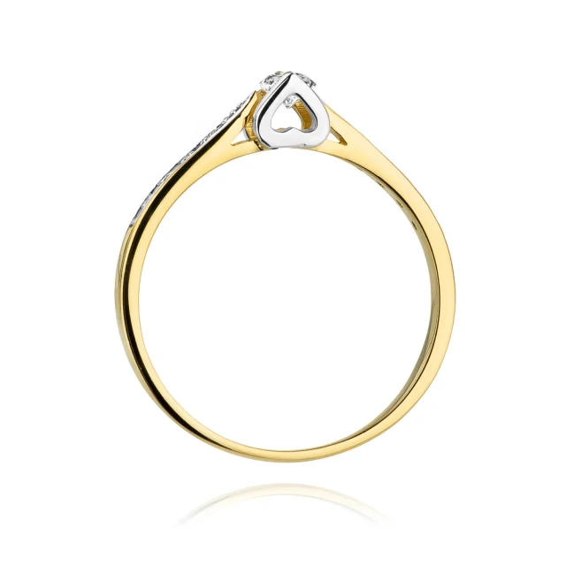 copy of Gold Ring 585 mit Diamant Diamant Diamant 0.10ct