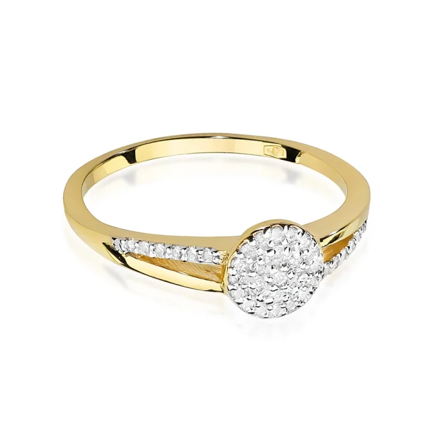 copy of Gold Ring 585 mit Diamant Diamant Diamant 0.10ct