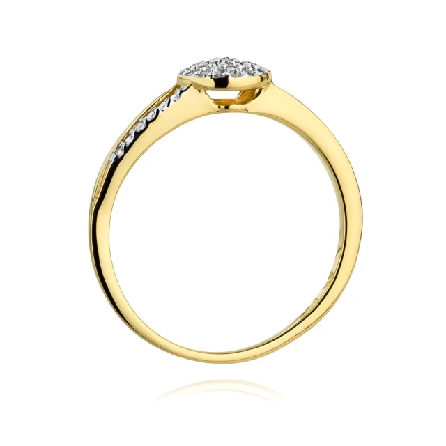copy of Gold Ring 585 mit Diamant Diamant Diamant 0.10ct